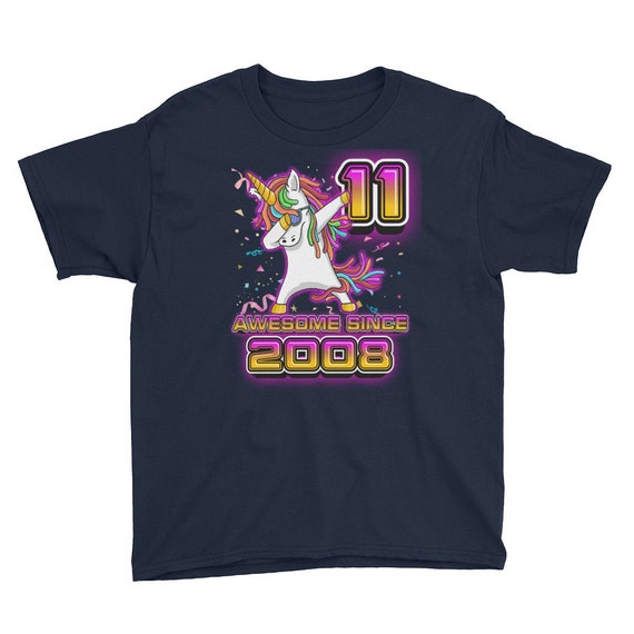 11 Years Old 11th Birthday Unicorn Dabbing Shirt Girl Party 11 Years Old 11th Birthday Unicorn Dabbing Shirt Girl Party