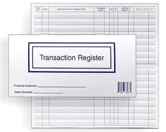 10 Checkbook Transaction Registers 2023 2024 2025 Calendar Check Book Register
