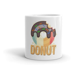 Vintage Donut Becher Lustiger Donut-Liebhaber Kaffeetasse Geschenk