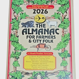 2026 The Old Farmer's Almanac Special Gift Edition Weather Gardening Guide Book