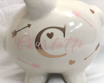 Personalized Piggy Bank, Kids Piggy Bank, Baby Shower Gift, Baby Shower Gifts, Piggy Bank, Personalized, Baby Shower, Baby Boy, Baby Girl