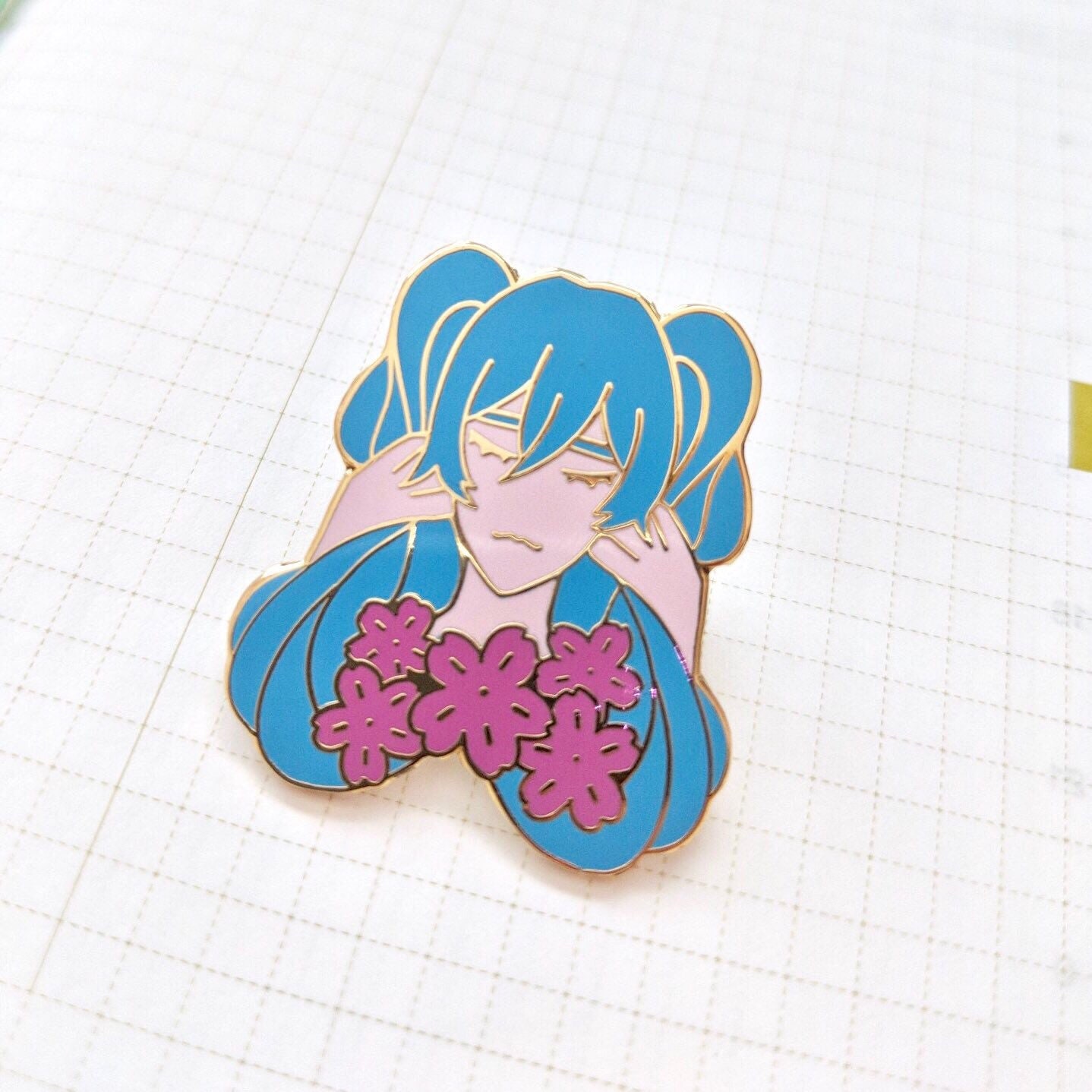 Fruhling Miku Emaille Pin Etsy