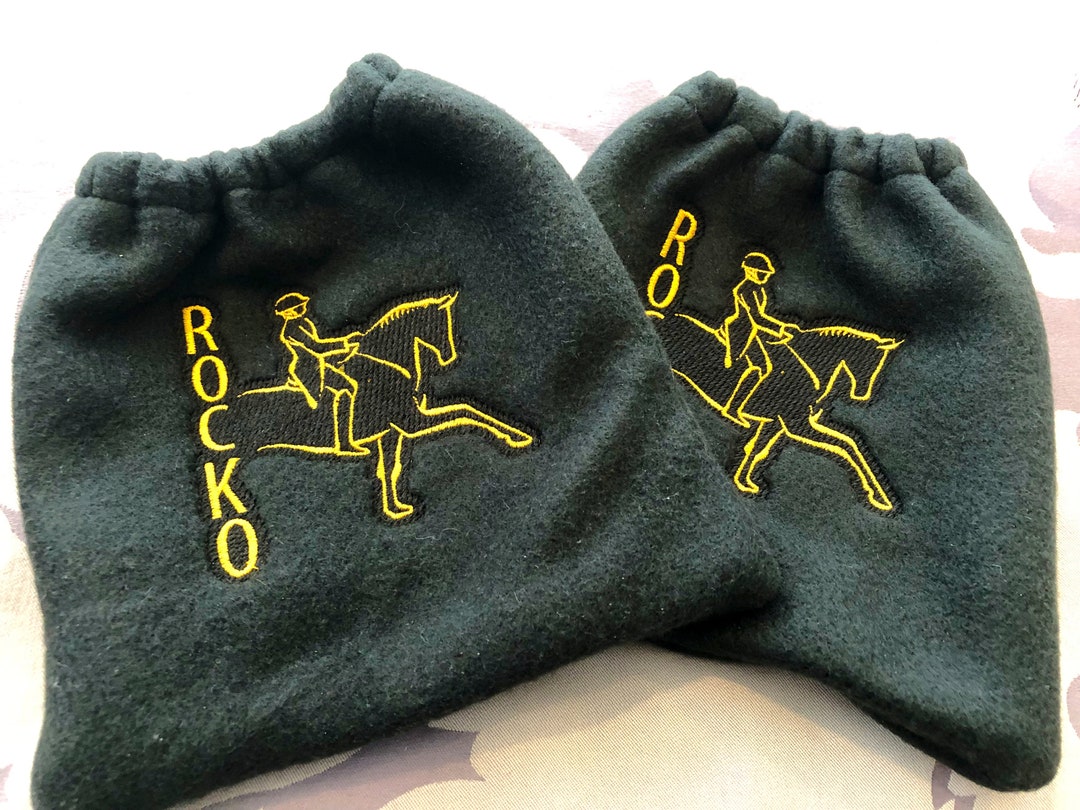 MWA&Co. Embroidered Dressage Iron Covers / Stirrup Protectors – Set Of Bags (USA Made)
