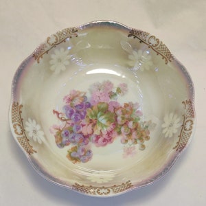 Vintage Bavaria Lusterware Porcelain Serving Dish