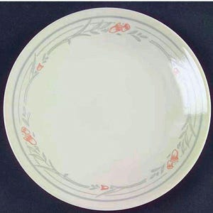 Set of 2 Vintage Corelle &quot;Rose&quot; Bread and Butter Plates EUC
