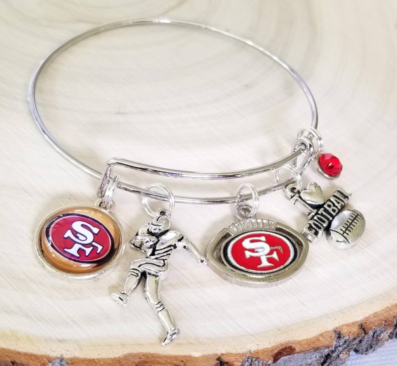 San Francisco 49ers Charm Logo Bracelet