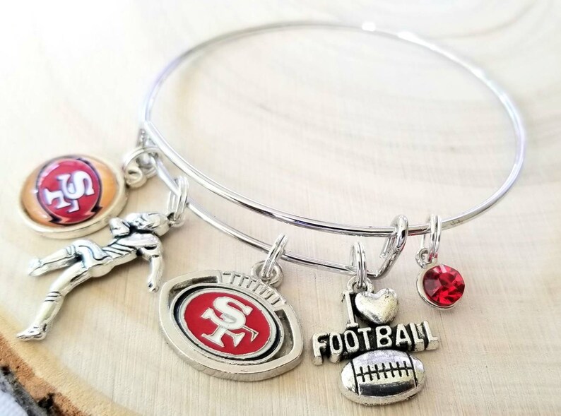 San Francisco 49ers Charm Logo Bracelet