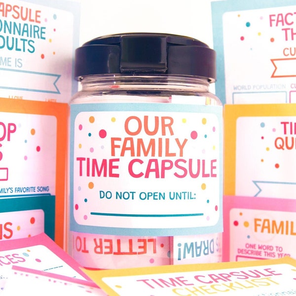 Printable Family Time Capsule