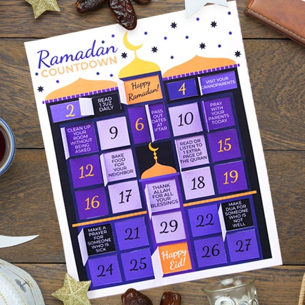 Printable Ramadan Advent Calendar