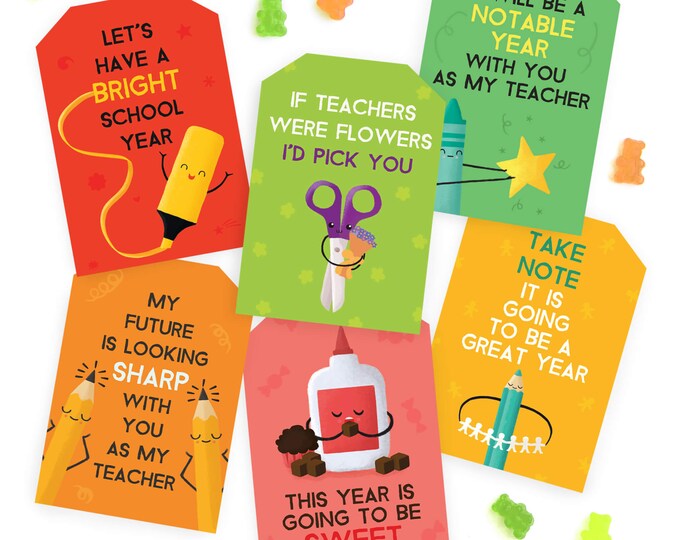 Teacher Appreciation Gift Tags for Flowers. If Teachers Were - Etsy
