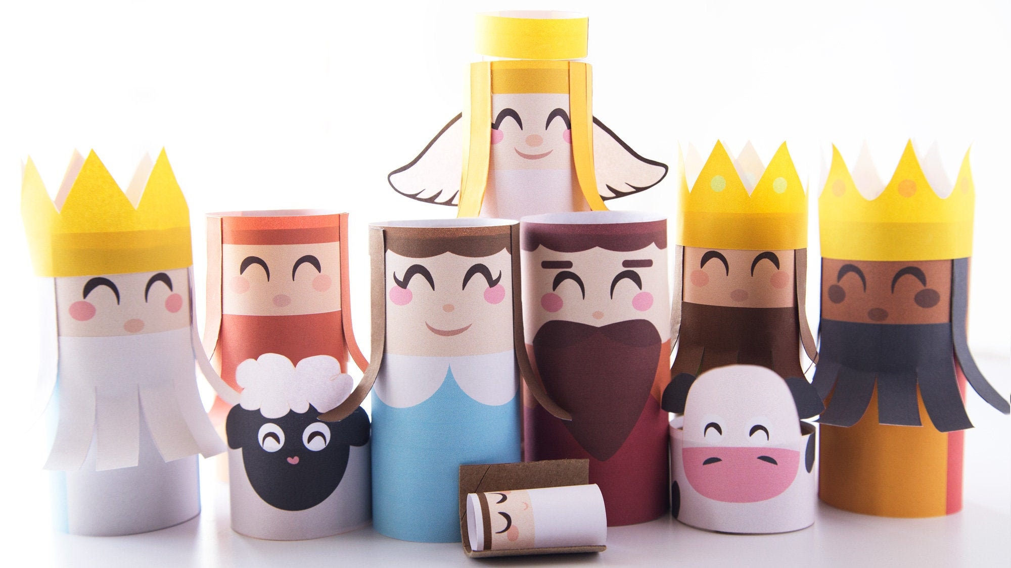 DIY Nativity Scene Printable Toilet Paper Roll Templates Etsy Canada