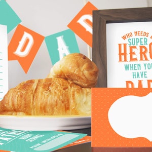 Father's Day Printable Breakfast Kit. Cute Gift From Kids to Dad ...