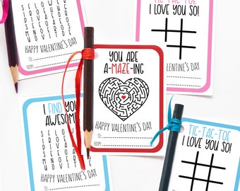 Valentine's Day Printable Activity Tags