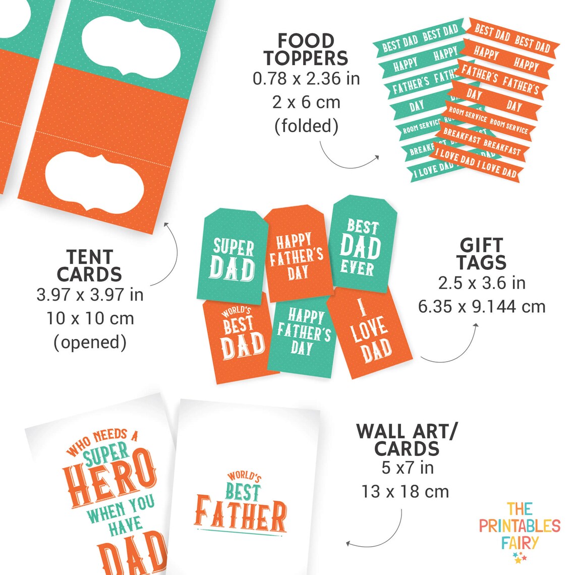 Father's Day Printable Breakfast Kit. Cute Gift From Kids - Etsy