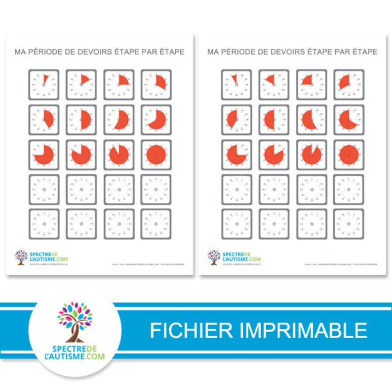 Tableau/Routine Ma période de devoirs étape par étape image 5