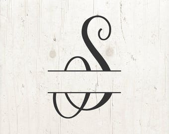 Download Split Letter Svg S Etsy