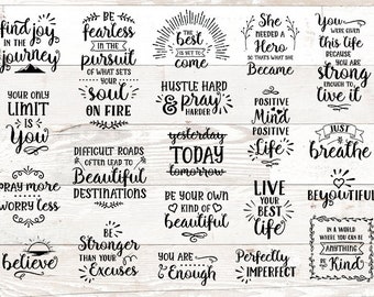 Download Inspirational Quotes Svg Etsy