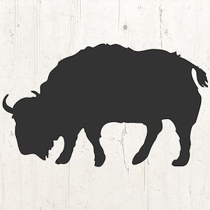 Buffalo SVG, Bison SVG, Buffalo graphic, Buffalo png, Buffalo silhouette, Bison silhouette, SVG, Silhouette svg, Silhouette