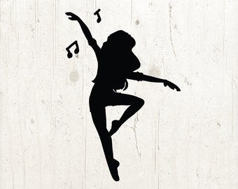 Dance SVG Clipart: Dancer, Gymnastics, Hip Hop (Commercial Use) (Digital Download)