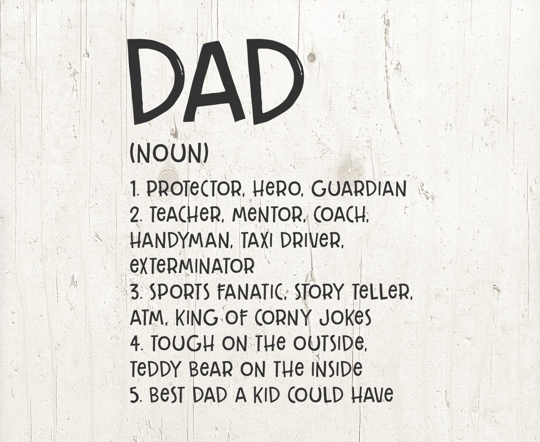 Download Definition Of Dad Father S Day Svg Dad Svg Superhero Etsy