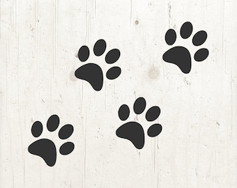 SVG de pegada de pata: Clipart para amantes de cães e gatos (Download digital)