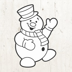 snowman svg, frosty the snowman svg, christmas svg, coloring page christmas, christmas clipart, snowman clipart, frosty clipart
