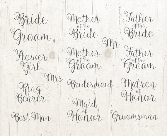 Download 15 Wedding Svg Wedding Party Svg Bridal Party Svg Cut File Bride Groom Silhouette Svg Svg