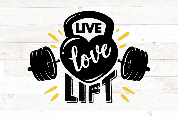 Live Love Lift Svg Workout Shirt Workout Svg Gym Quote SVG Etsy