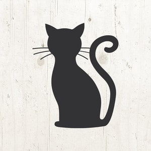 black cat svg, halloween svg, cat svg, halloween cat svg, halloween cricut svg file for cricut Cricut, Silhouette Cut File, clipart