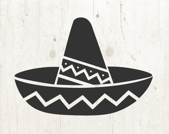 Sombrero SVG : Clipart Fiesta Cinco De Mayo (usage commercial) (téléchargement numérique)