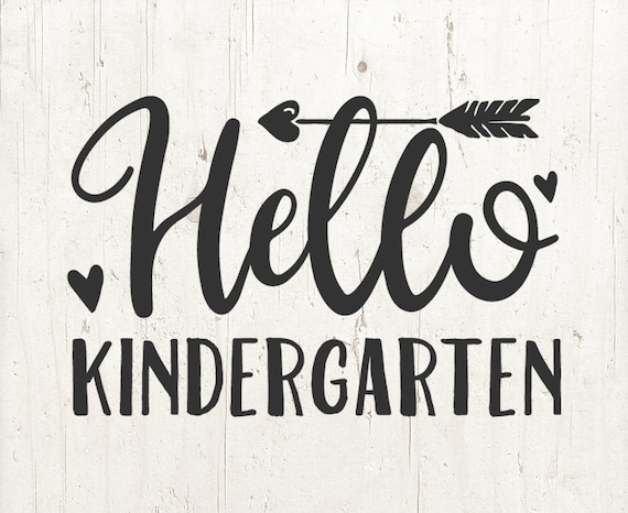 Download Back To School Hello Kindergarten Svg School Svg Etsy