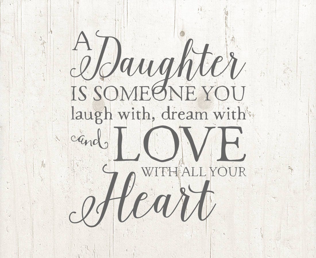 Download Daughter SVG daughter quote SVG jpg eps dxf png file | Etsy