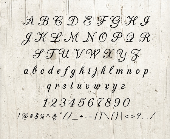 Cursive Script Alphabet Font Svg Calligraphy Font Svg - Etsy