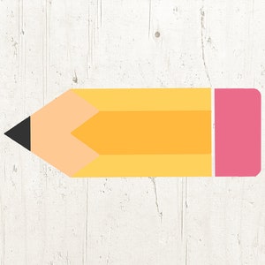 Bleistift SVG, Bleistift-Clipart, Schule SVG, Bildung Svg, Lehrer Svg, Svg-Dateien, Silhouette Dateien, Cricut
