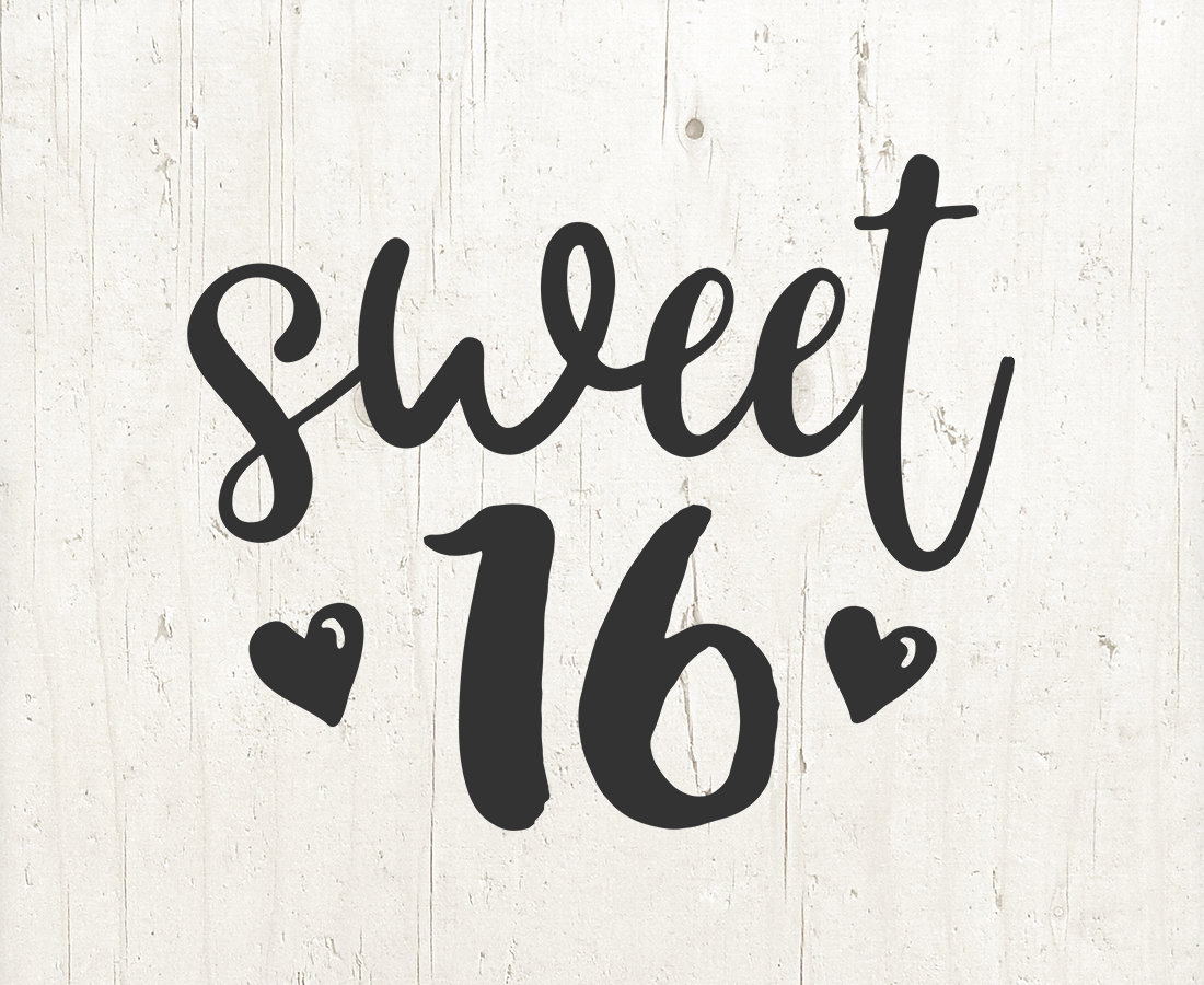 Free Free 338 Sweet Sixteen Svg Free SVG PNG EPS DXF File