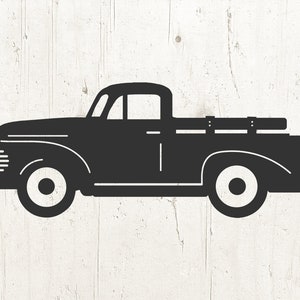 Vintage Truck SVG: Fall Harvest Pickup Truck, Cricut Files (Digital Download)