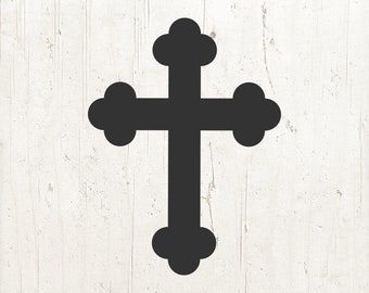 Cross SVG-bestand knippen: christelijke silhouet clipart (digitale download)