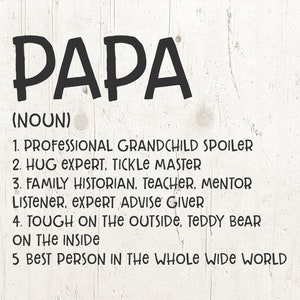 Definição de Design de Vinil PaPa, Circut, Cameo, Arquivo de Corte, Decalque PaPa, Camisa PaPa, Dia dos Pais svg, vovô svg, avô svg