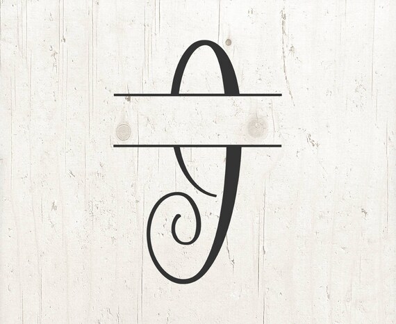 Download Split Monogram File Letter J SVG Split Monogram Letters ...