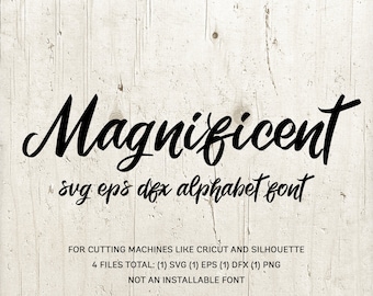 Kalligraphie Schreibschrift SVG Schrift: Cricut, Silhouette (Digitaler Download)