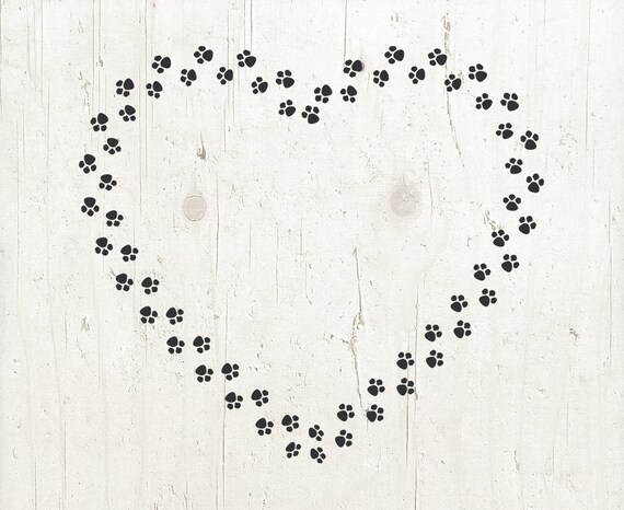 Download Paw Print Svg Cut Files Paw Svg Paw Heart Frame Svg Dog Paw Etsy PSD Mockup Templates