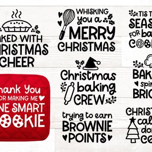 8 Kerstpot Houder Svg Bundel, Pot Holder voor Leraar bundel Svg, Baking Svg, Christmas Svg bundel, svg bundel bestanden voor cricut te koop