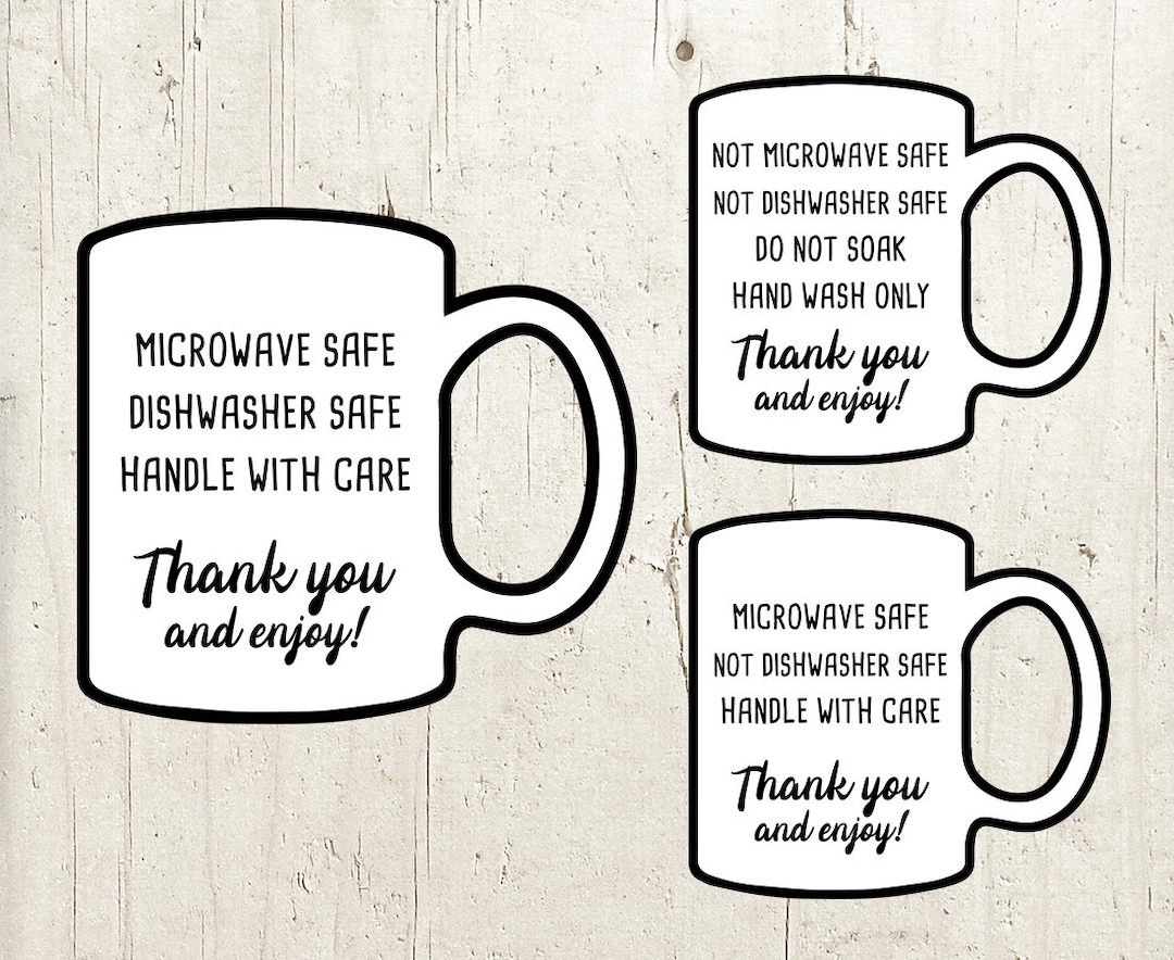 Care Instructions SVG, Care Cards SVG, Mug Care SVG, Coffee Mug Washing