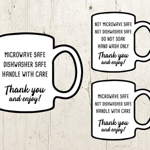 Instrucciones de cuidado SVG, tarjetas de cuidado SVG, cuidado de la taza SVG, taza de café instrucción de lavado Svg, archivo Svg para Cricut / archivo de silueta