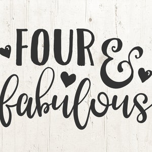 SVG Fourth Birthday, SVG 4th Birthday, svg Birthday Girl, 4th Birthday svg, svg Cutting file, Birthday 4th svg