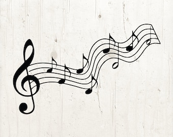 Music SVG, Music Notes SVG, Music Notes Clipart, Music Clipart, Music Vector, Svg Files For Cricut Treble Clef svg