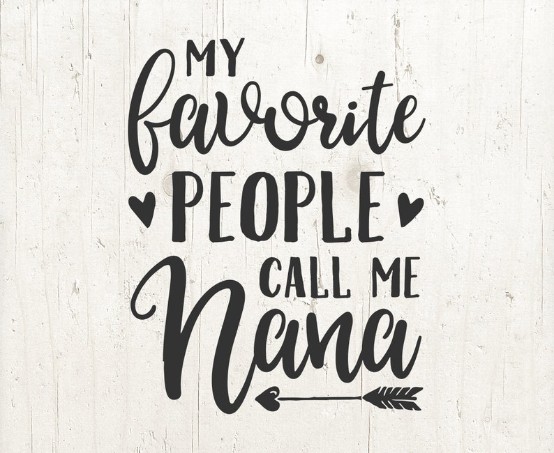 My favorite people call me nana nana svg grandma svg  etsy