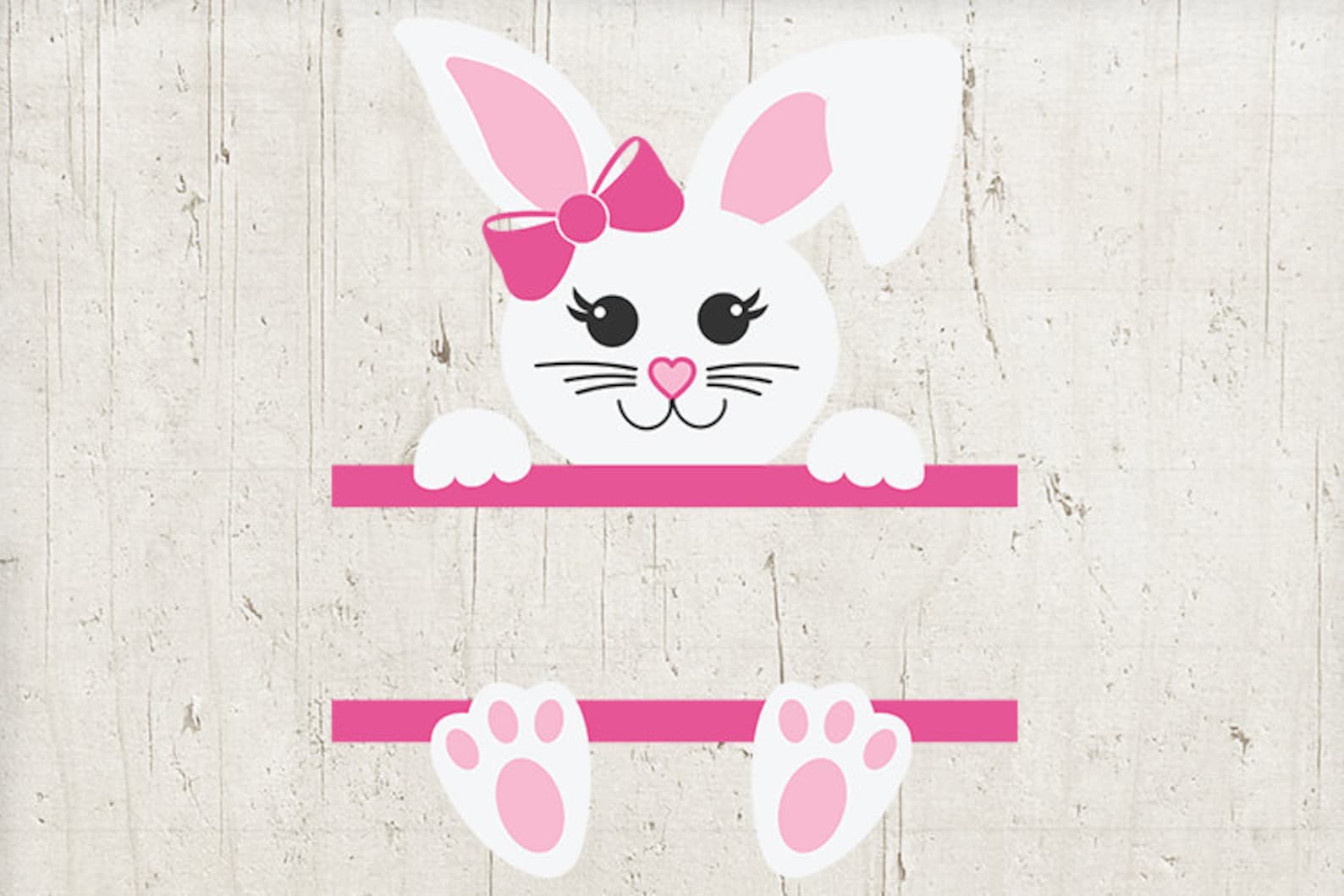 Girl Easter Bunny With Name SVG EPS JPG Png Dfx Cute Bunny - Etsy Canada