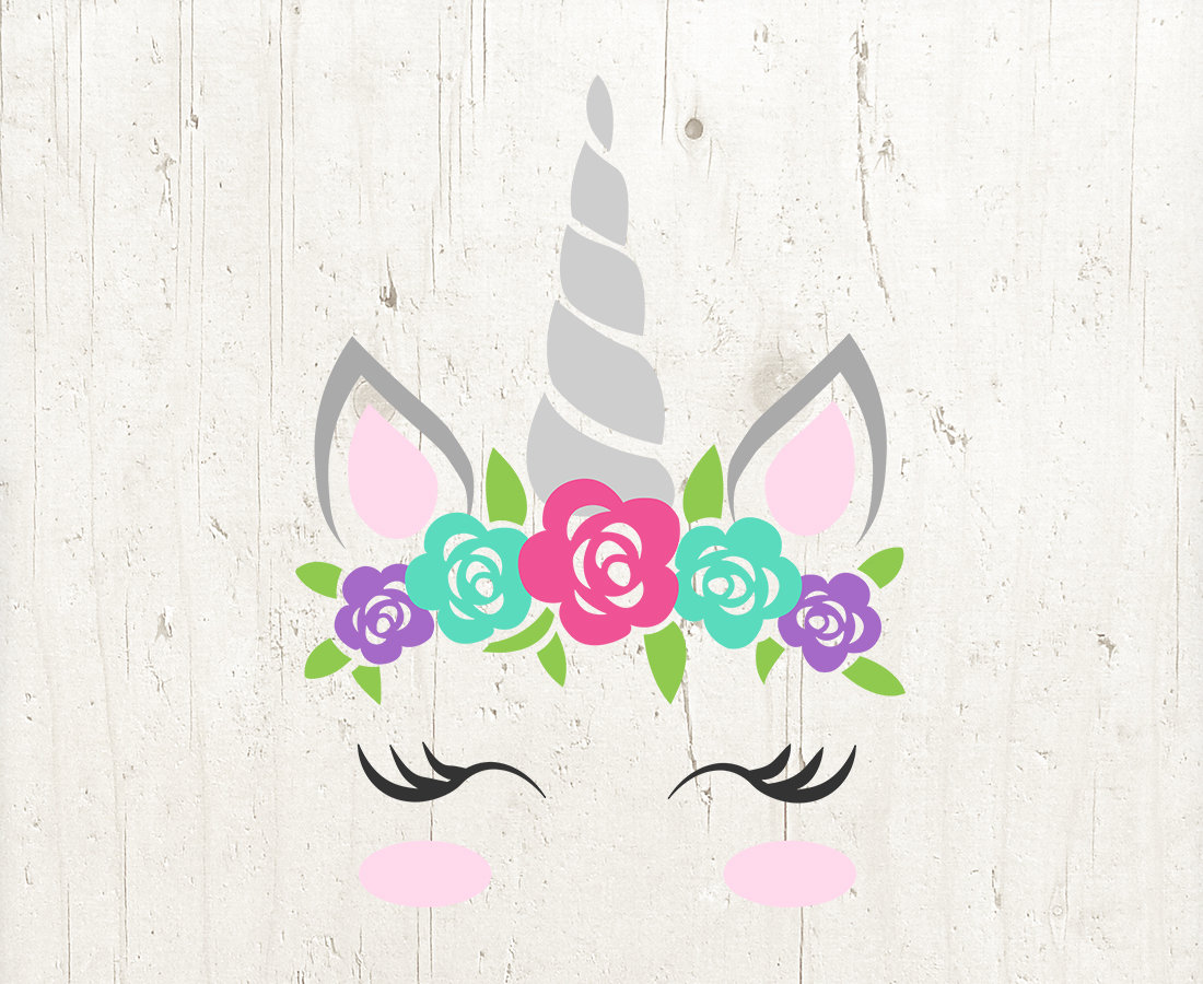 Download Free Unicorn Face Silhouette Svg