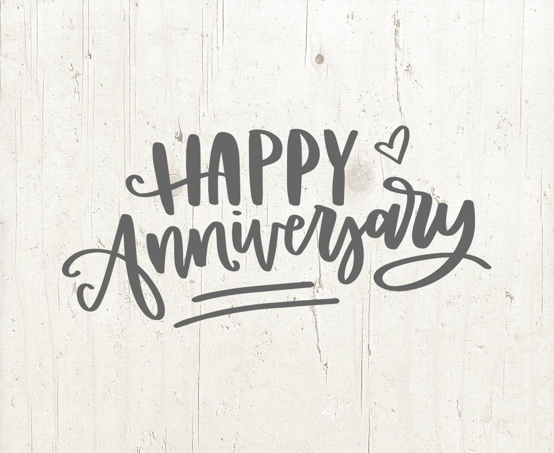 Happy Anniversary SVG Clipart: Digital Cutting File (SVG, PNG)